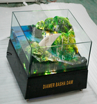 巴萨水电站琉璃模型