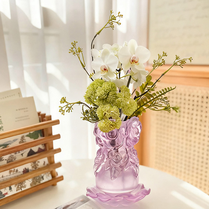 脱蜡铸造琉璃家居饰品水晶玻璃琉璃花瓶