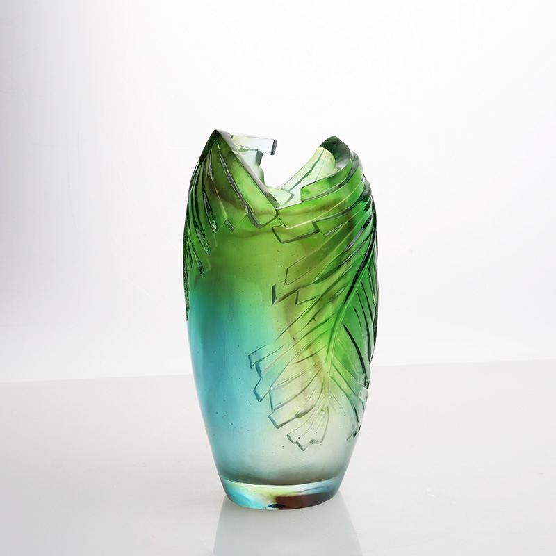 琉璃花瓶客厅插花水晶玻璃艺术花器家居装饰餐桌装饰摆件