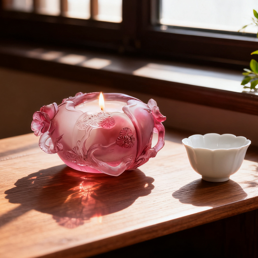 彩色水晶玻璃蜡烛杯烛台氛围灯杯