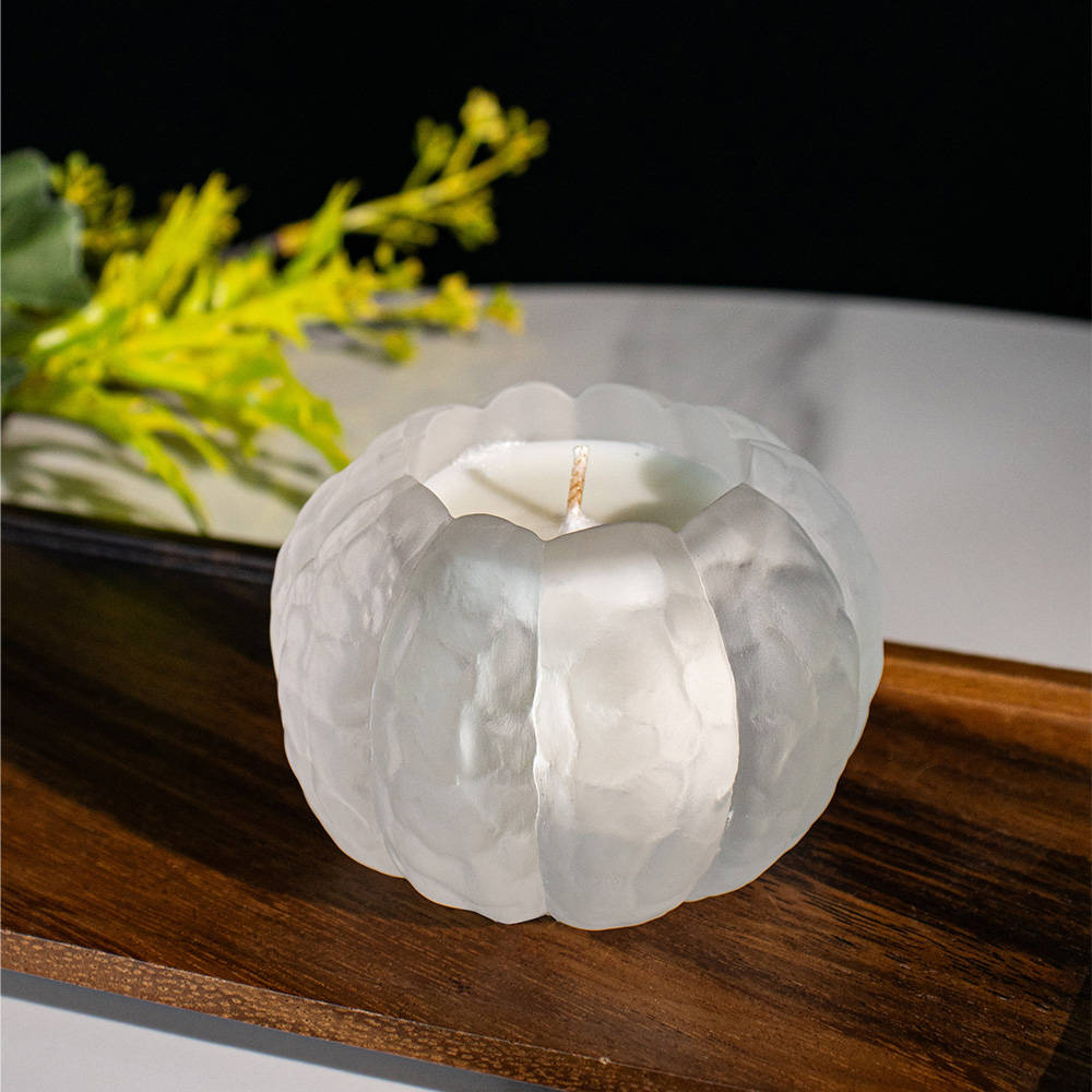 水晶玻璃蜡烛杯小南瓜家居装饰氛围灯杯 【灰姑娘】