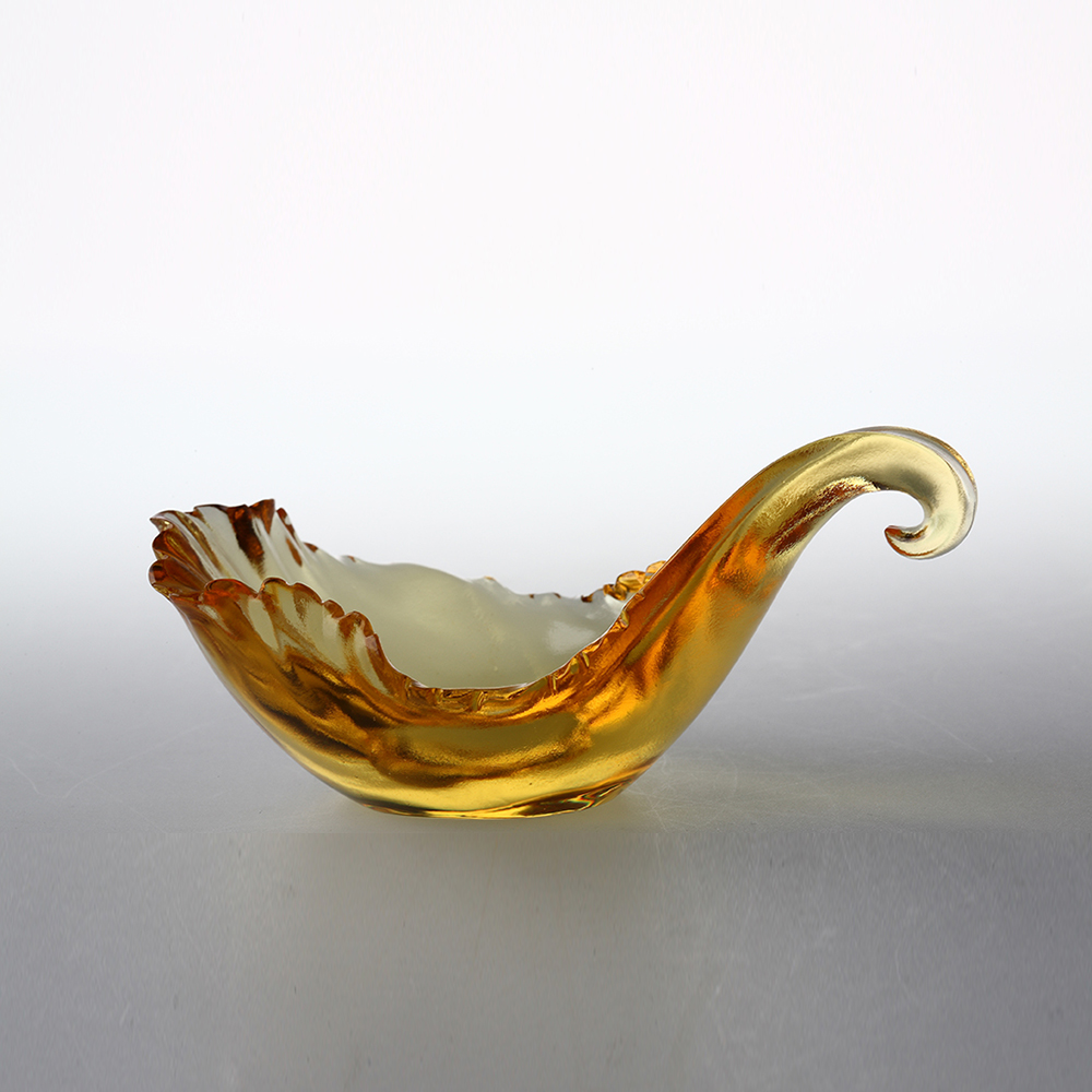 水晶玻璃烛杯客厅插花水晶玻璃艺术品家居装饰餐桌装饰摆件 《恋香》